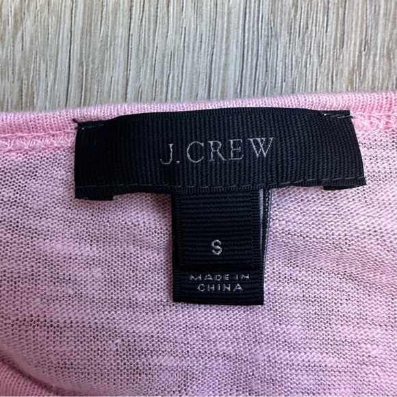 J. Crew Pink Pintuck Fluttery Short Sleeve Top size S - Picture 3 of 5